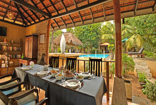 A Private Garden Table